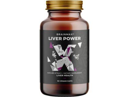BrainMax Liver Power, átfogó májtámogatás, 90 növénykapszula