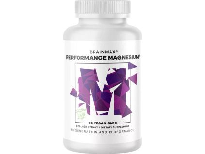 Performance Magnesium®, 1000 mg, Magnézium 200 mg + B6 P5P vitamin, 50 növényi kapszula