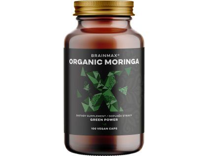 BrainMax Organic Moringa, 500mg, 100 Növényi kapszula