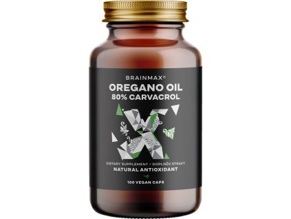 BrainMax Oregano Oil 80% Carvacrol, 100 növényi kapszula