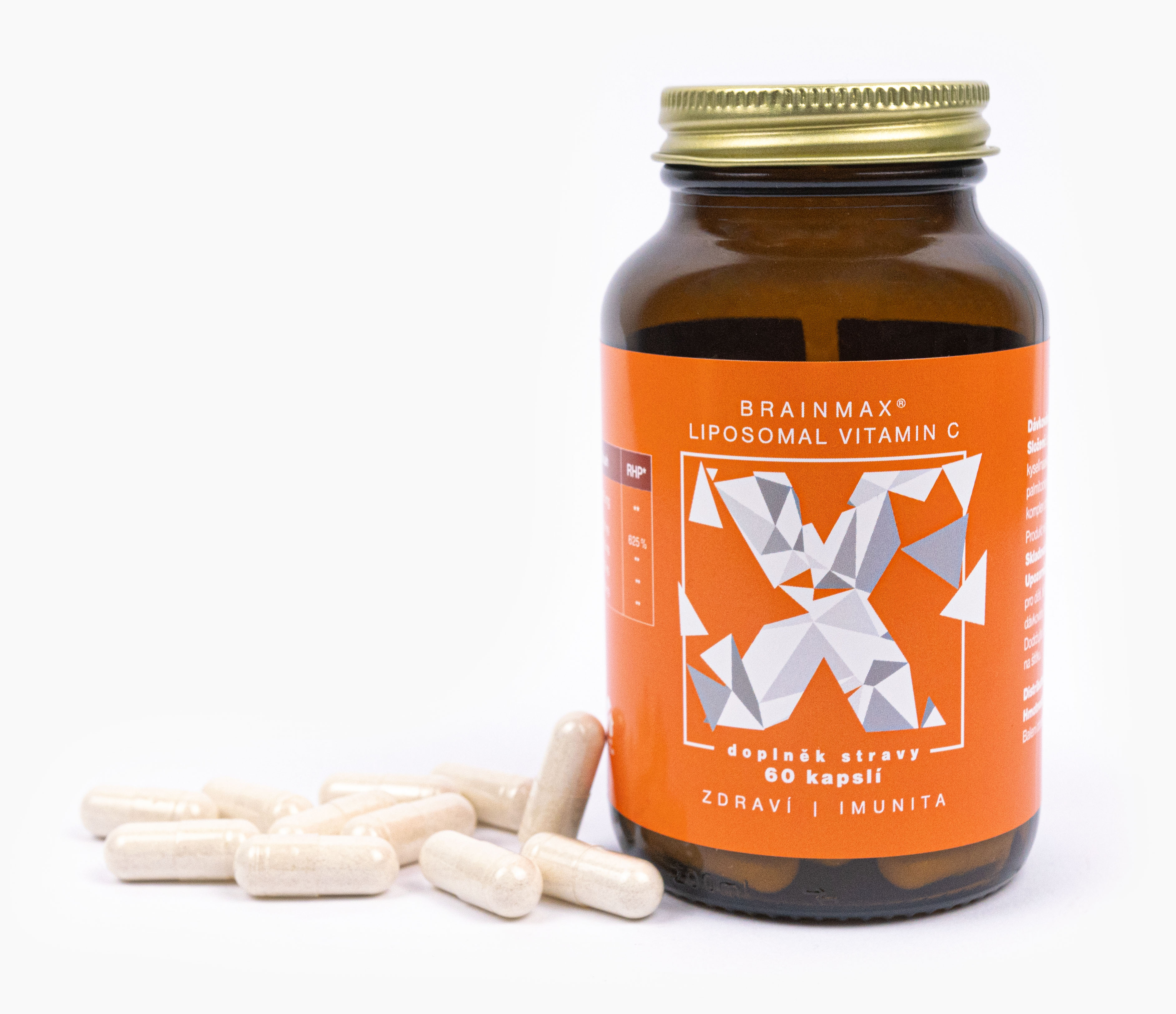 BrainMax liposzomális C-vitamin, liposzomális C-vitamin, 500 mg, 60 növényi kapszula