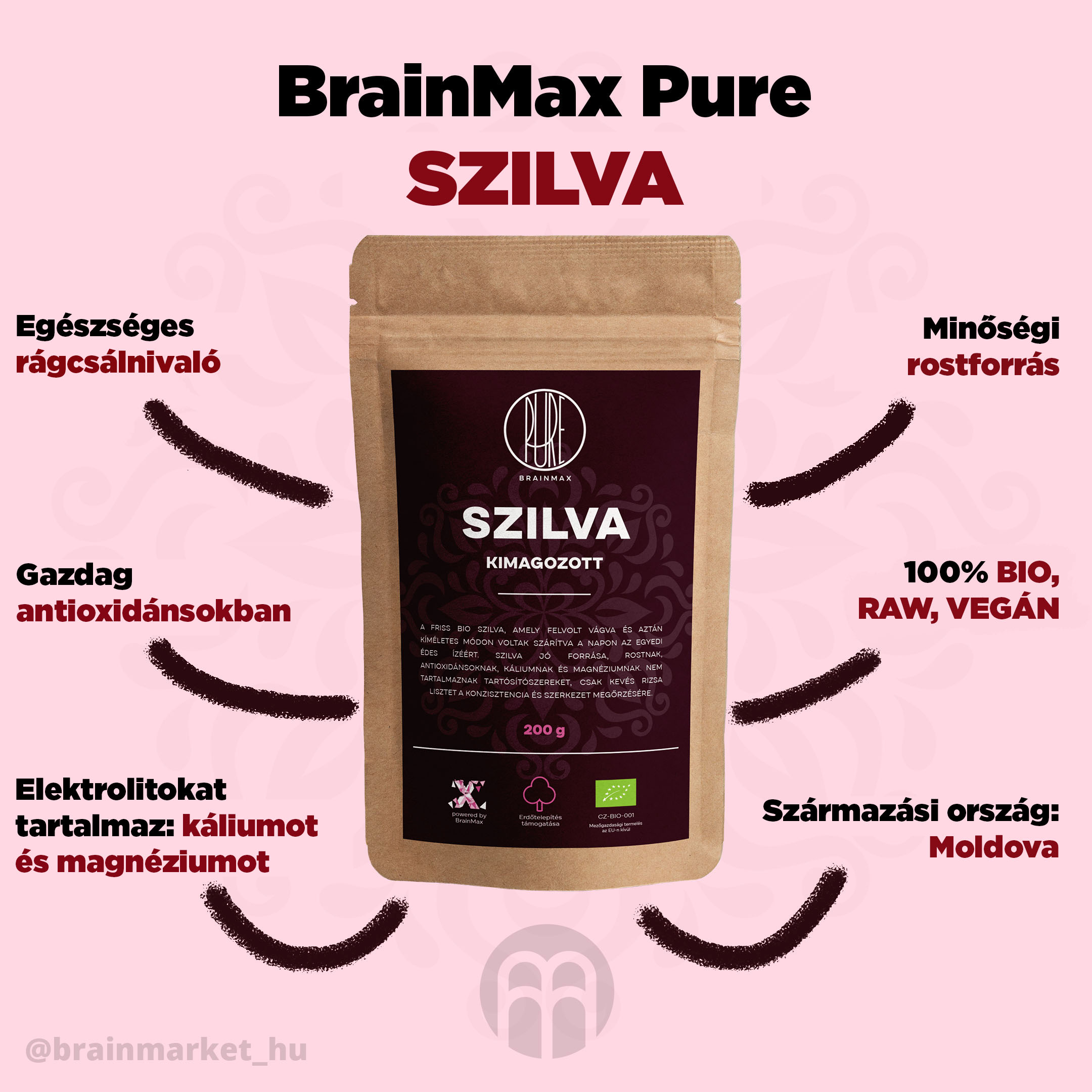 BrainMax tiszta szilva - BrainMarket.cz