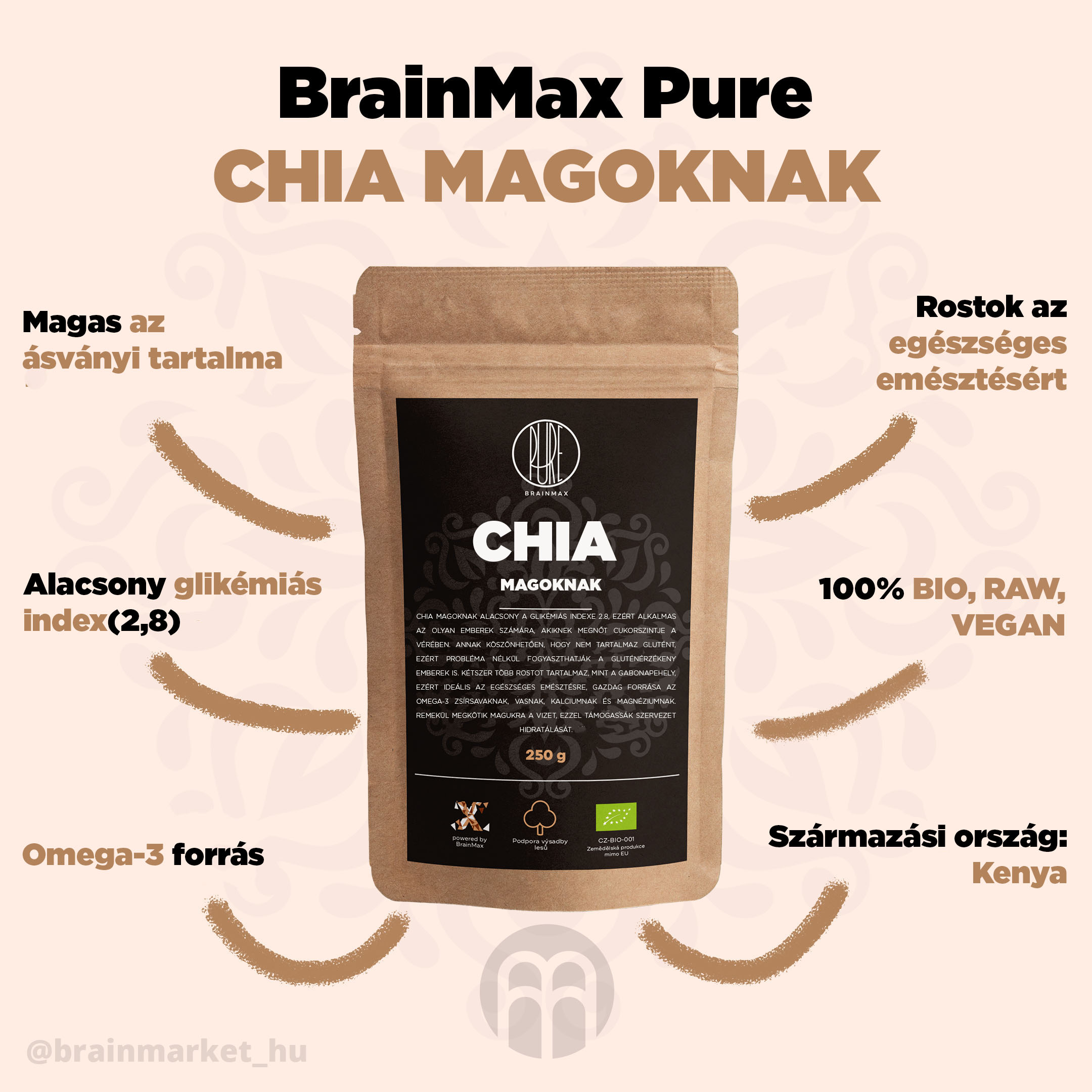 BrainMax Pure Chia mag BIO - BrainMarket.cz