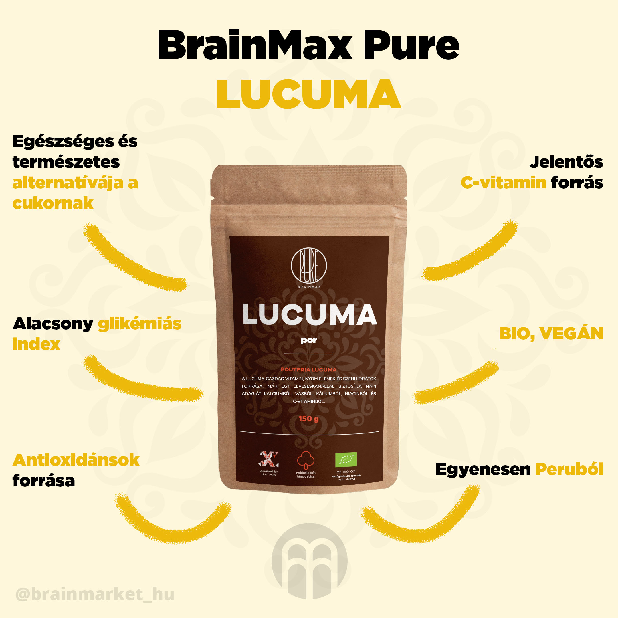 BrainMax Pure Lucuma - BrainMarket.cz