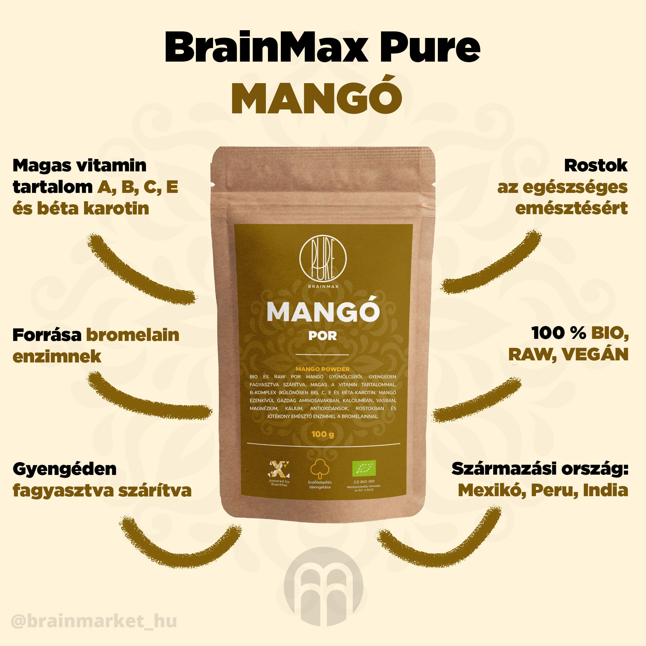 BrainMax Pure Mango BIO por