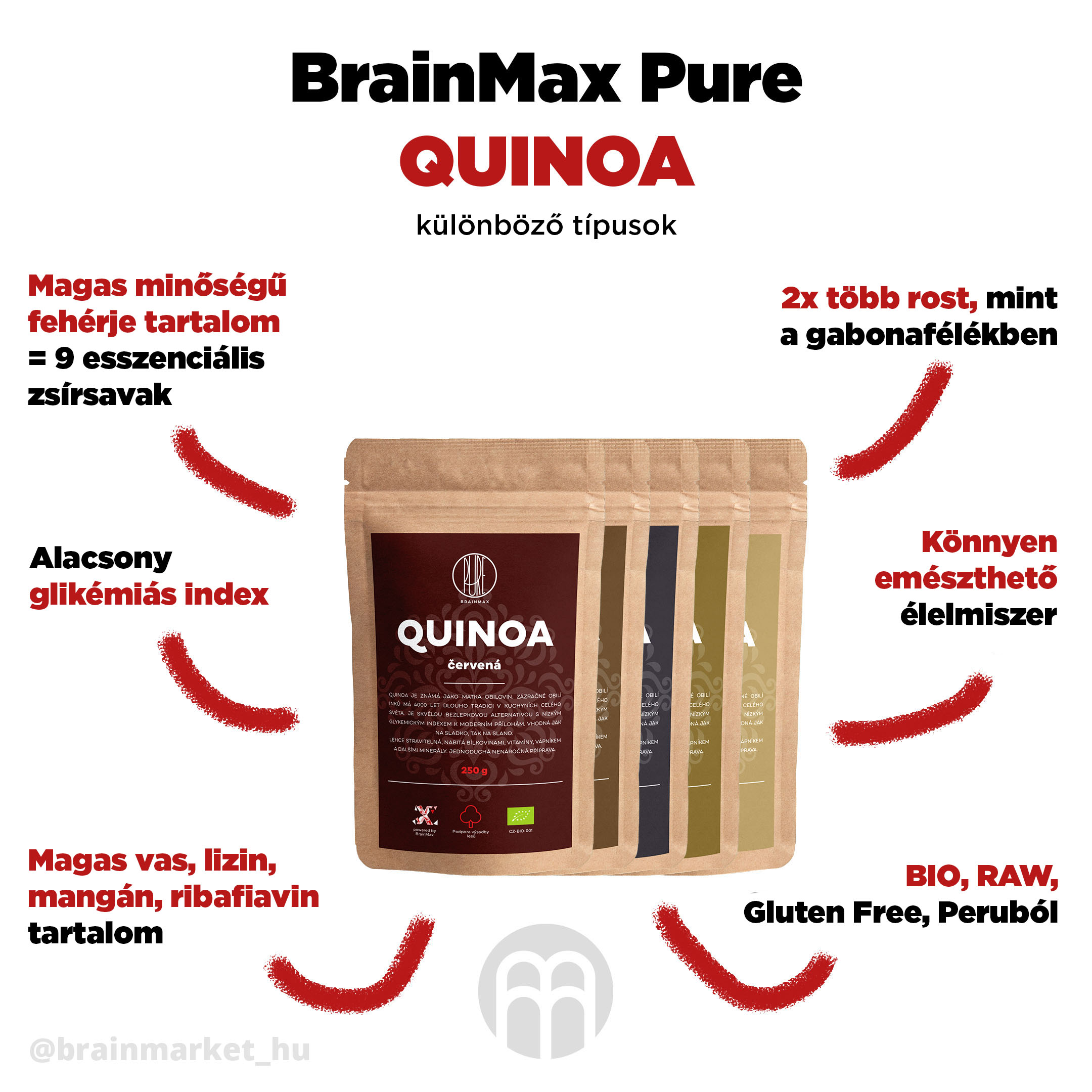 BrainMax Pure Quinoa BIO 250 g