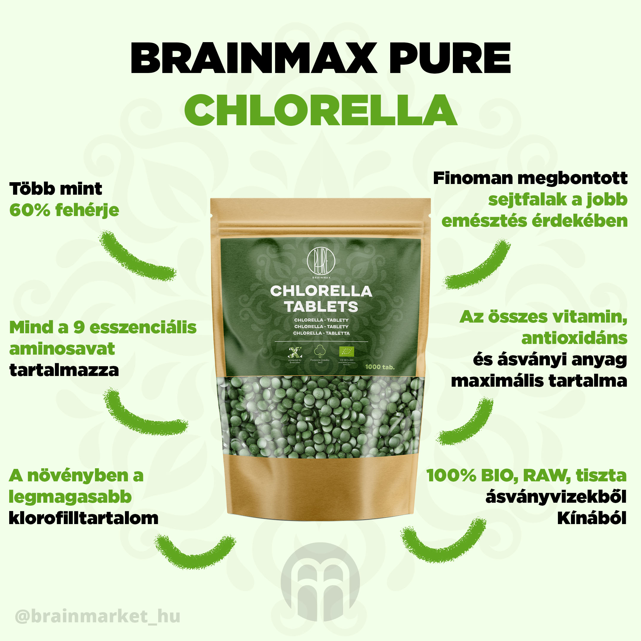 BrainMax Pure Chlorella - BrainMarket.cz