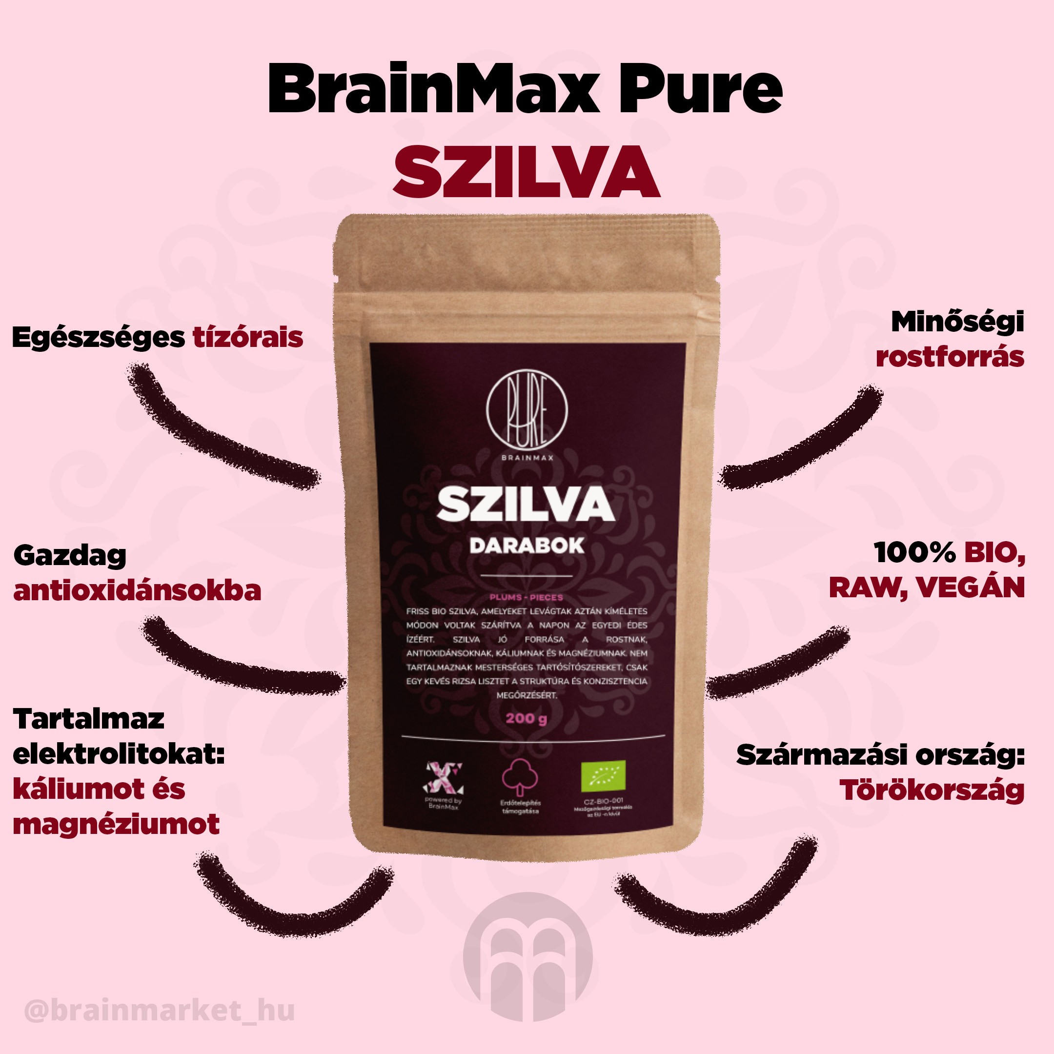 BrainMax tiszta szilva - BrainMarket.cz