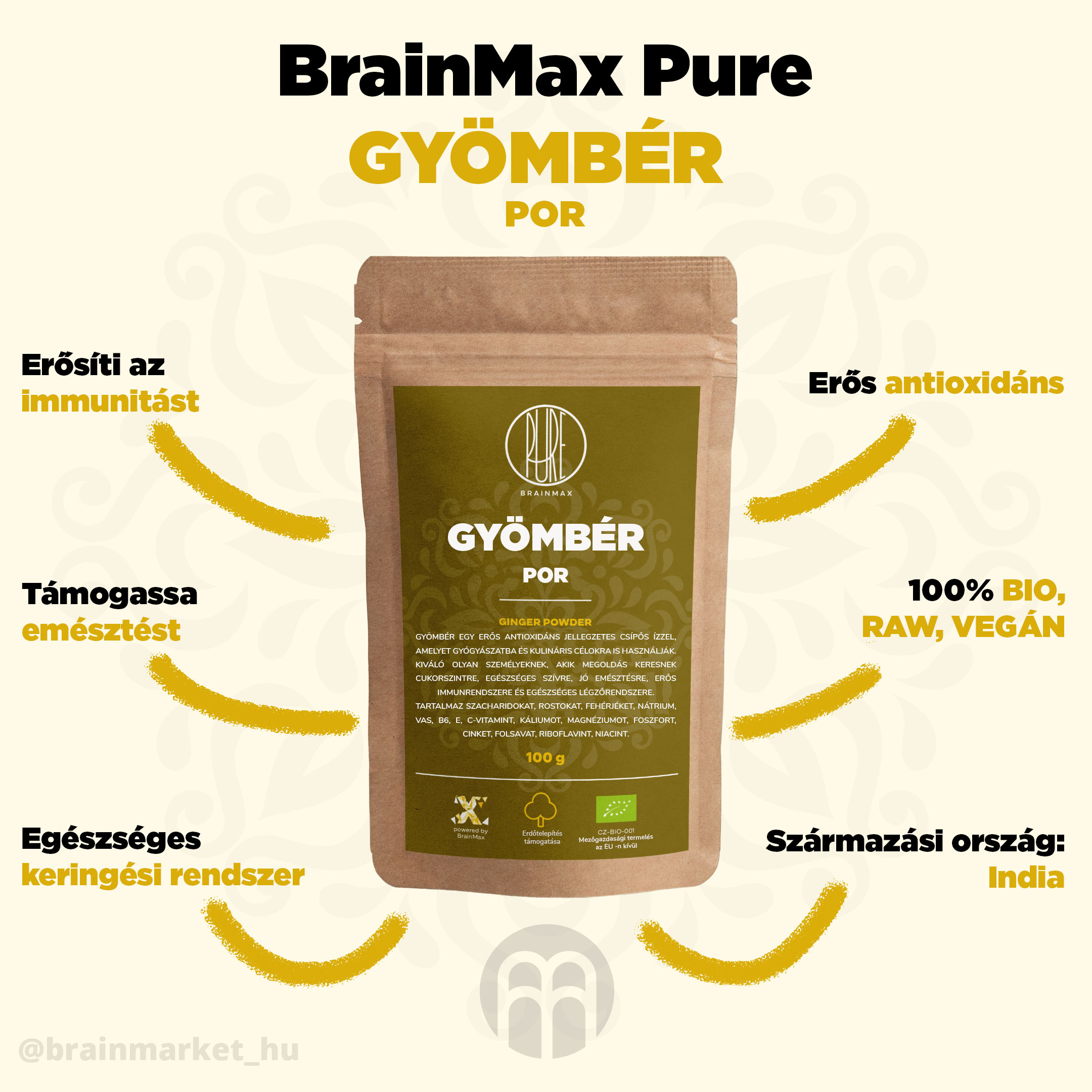 BrainMax Pure Ginger BIO - BrainMarket.cz