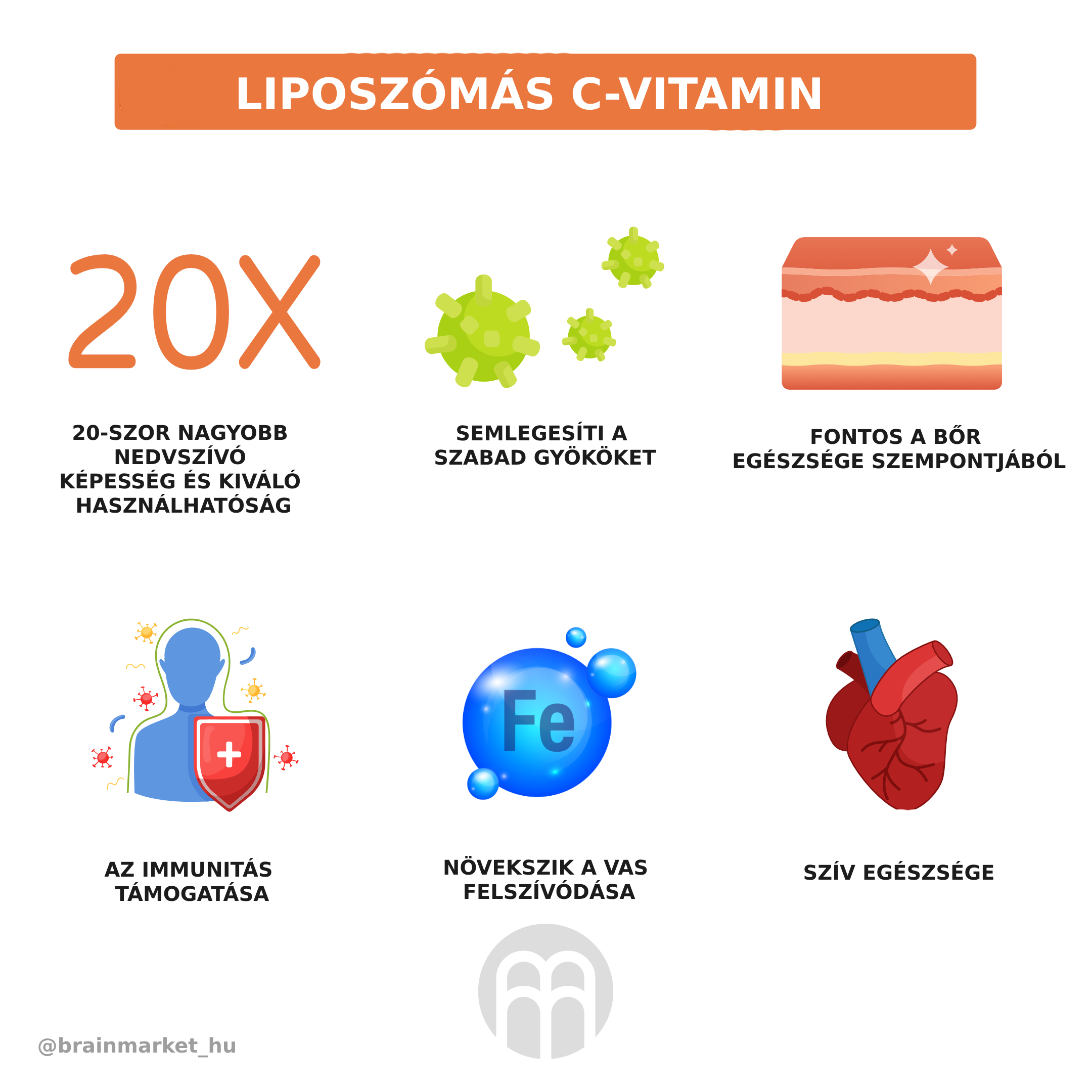 BrainMax liposzómás C-vitamin folyadék